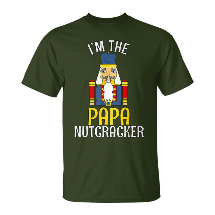 Papa Nutcracker Costume Matching Family Pjs Christmas T-Shirt