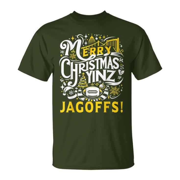 Pittsburgh Christmas Yinz Jagoff Ugly T-Shirt