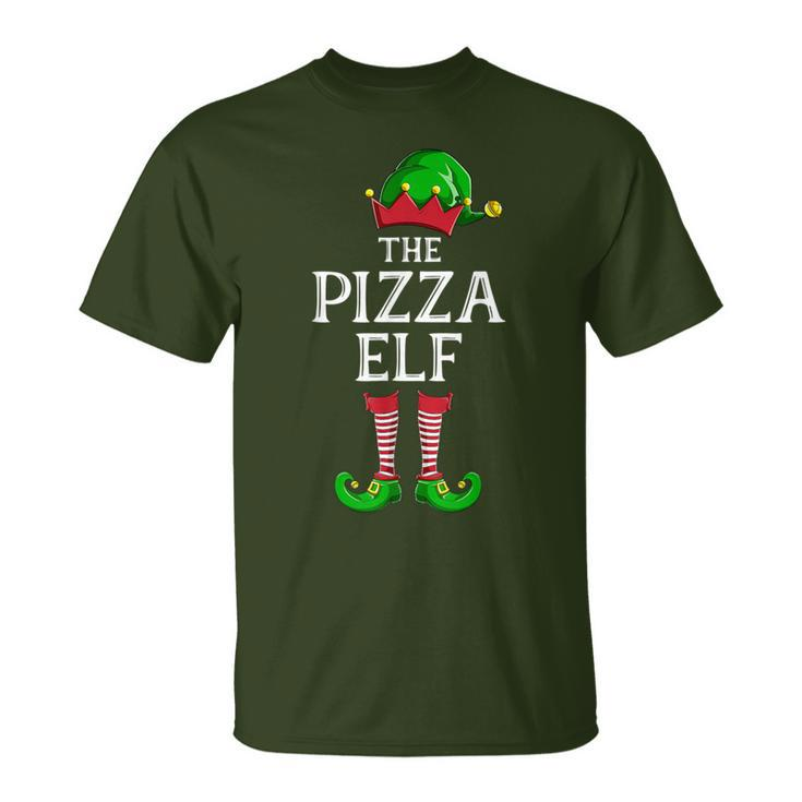 Pizza Elf Matching Family Group Christmas Party Pajama T-Shirt