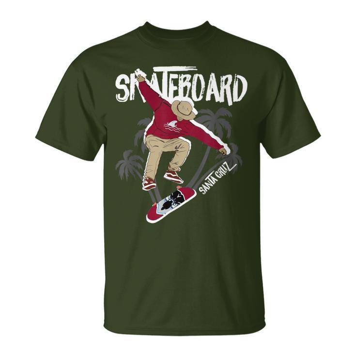 Retro Vintage Santa Cruz Boy Skateboarding Streetwear T-Shirt