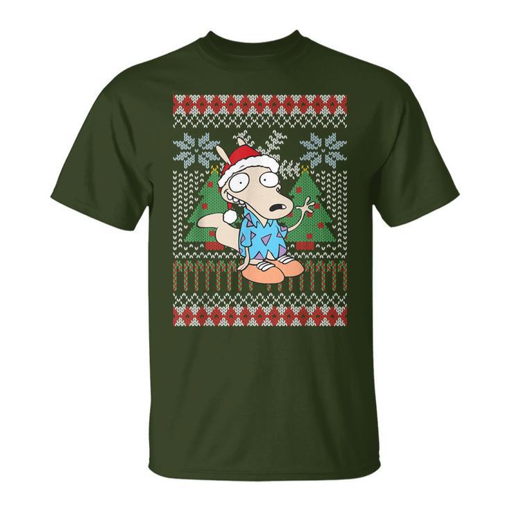 Rockos Modern Life Ugly Chritmas Sweater T-Shirt