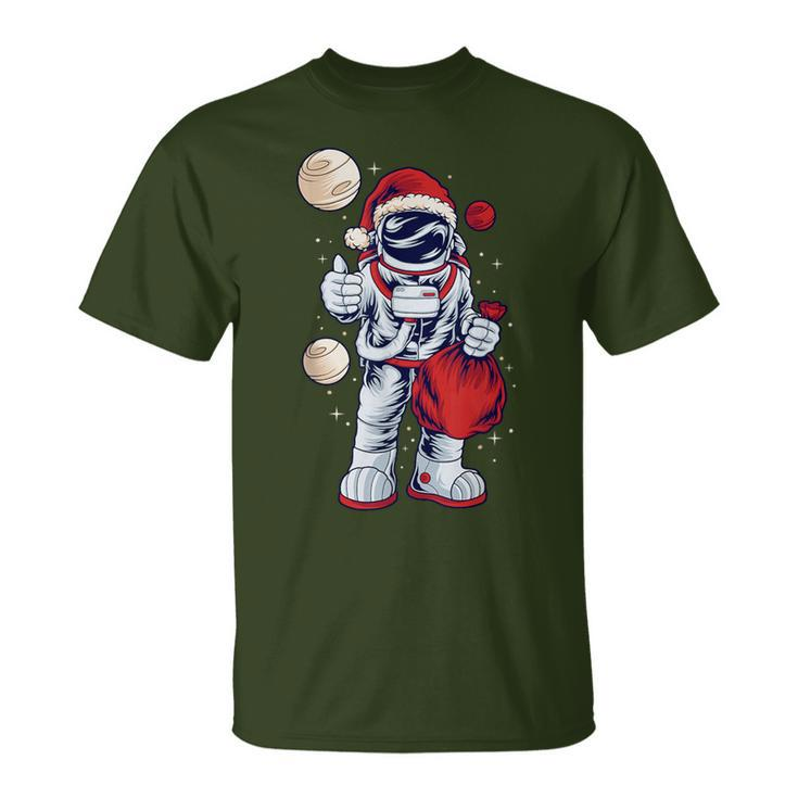Santa Astronaut Christmas For Space Lovers T-Shirt