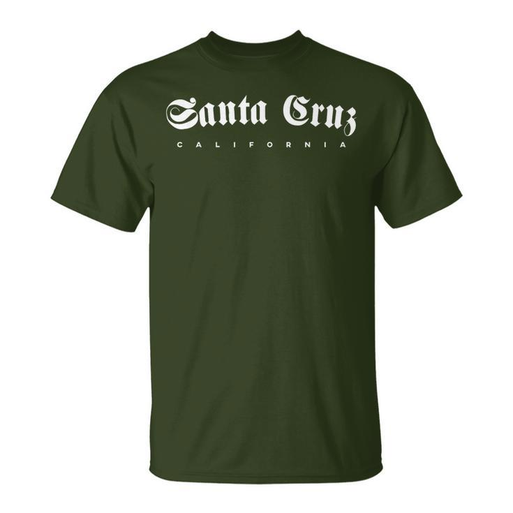 Santa Cruz City In California 70S 80S Vintage Retro T-Shirt