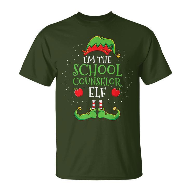 Im The School Counselor Elf Christmas T-Shirt