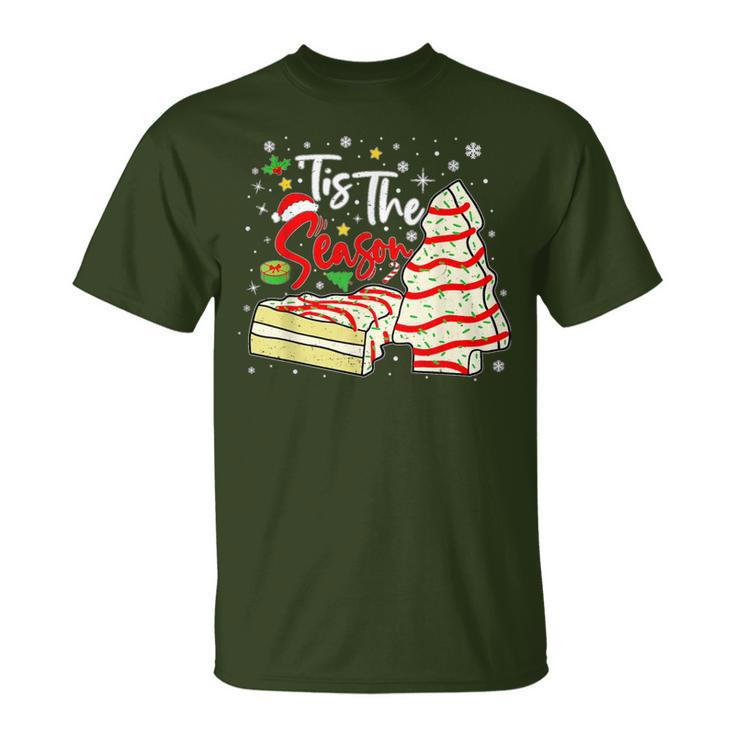 Tis The Season Christmas Tree Cakes Debbie T-Shirt