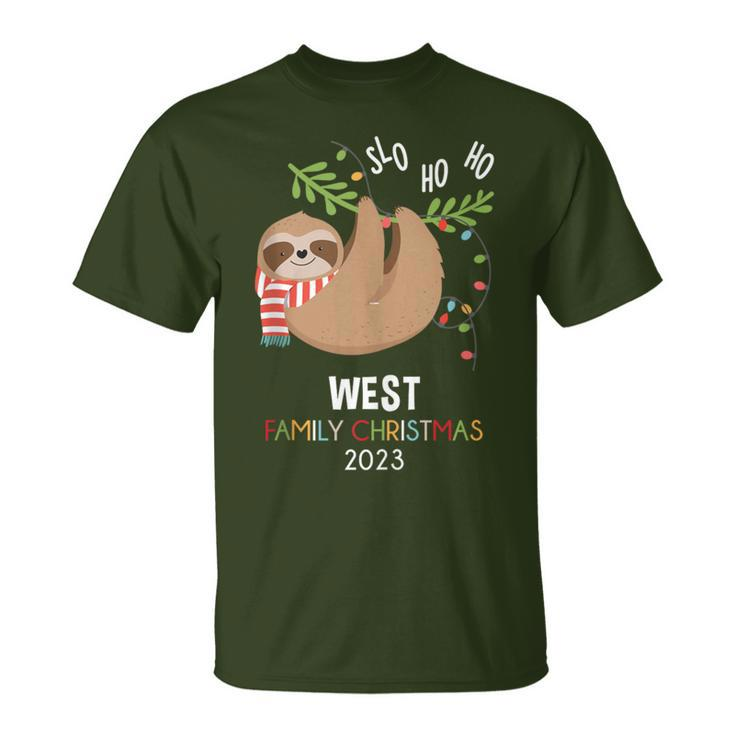 West Family Name West Family Christmas T-Shirt