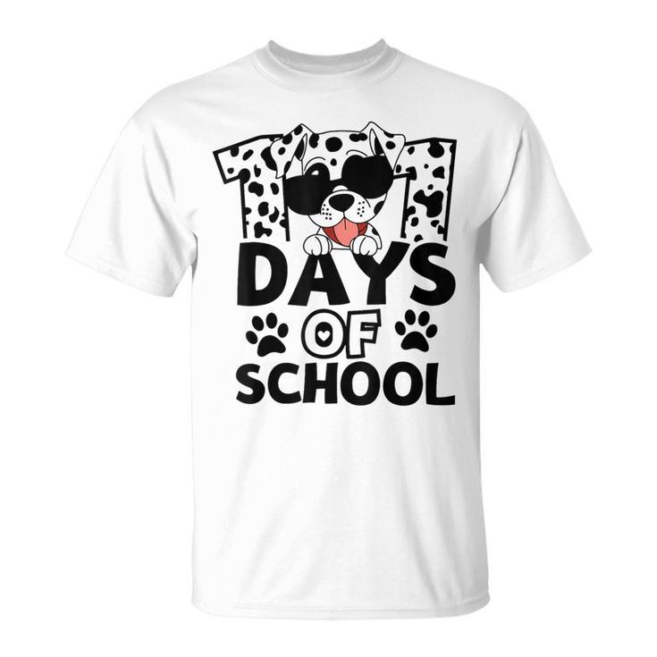 100 Days Of School Dalmatian Dog Boy Kid 100Th Day Of School T-Shirt