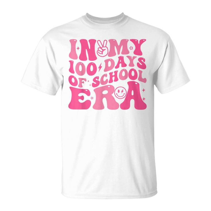 In My 100 Days Of School Era Retro Smile 100Th Day Of School T-Shirt