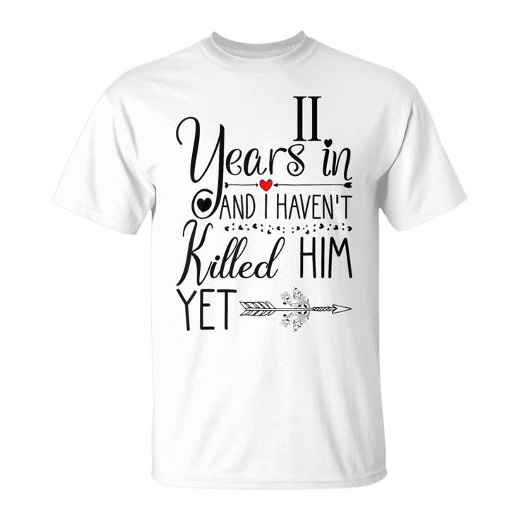 11Th Wedding Anniversary For Her 11 Years Of Marriage T-Shirt