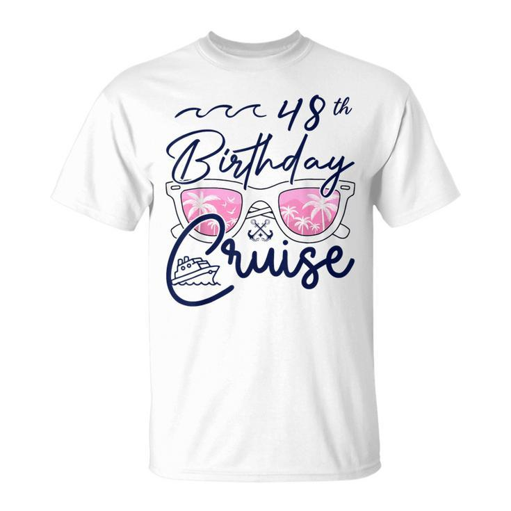 48Th Birthday Cruise Squad 2024 Matching Party Family T-Shirt