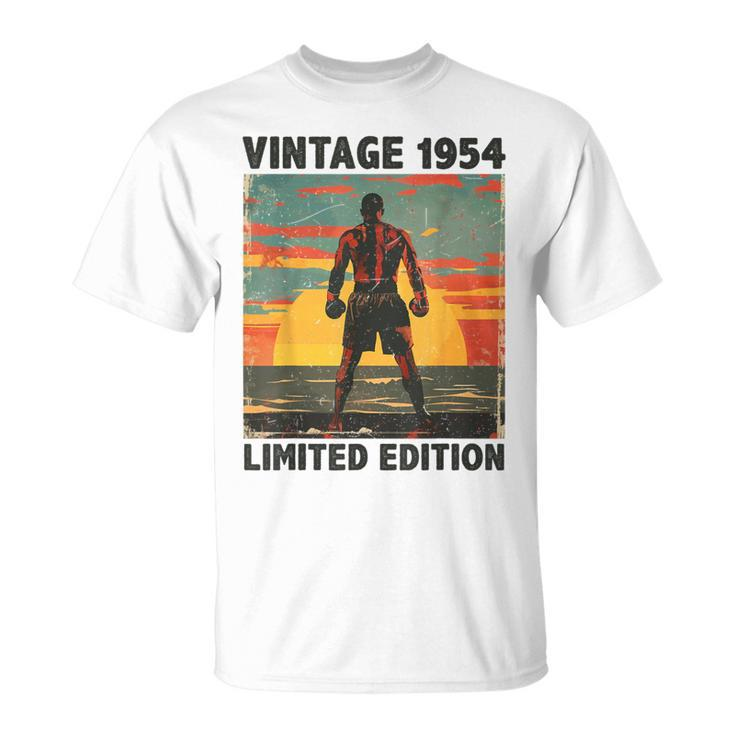 70 Years Old Vintage 1954 Boxing Lover 70Th Birthday T-Shirt