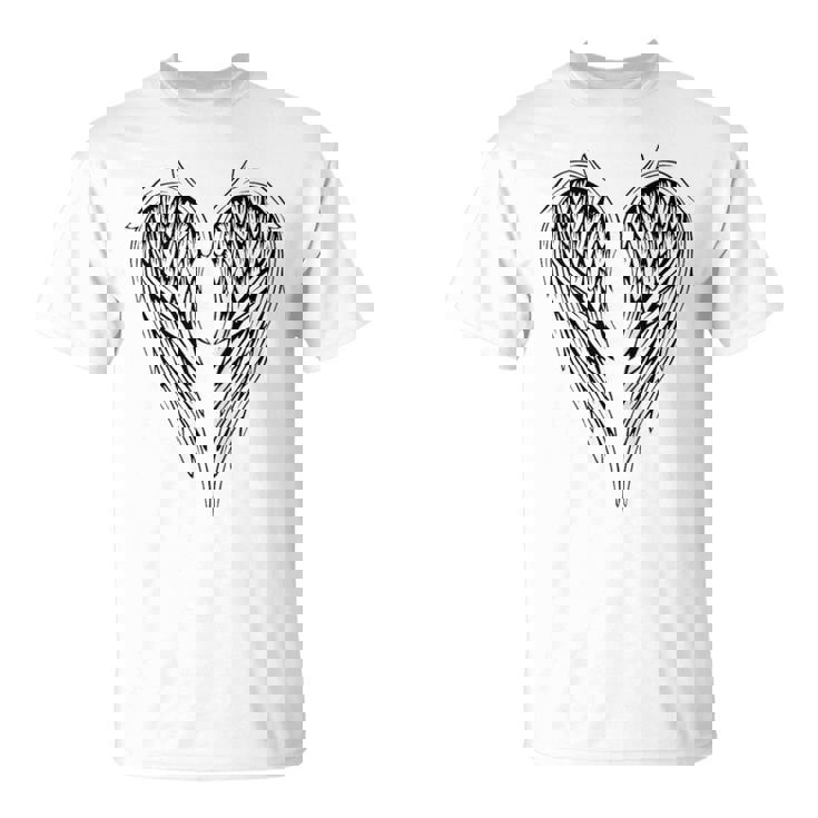 Alas De Ángel En La Parte Trasera Sin Mangas Camiseta unisex
