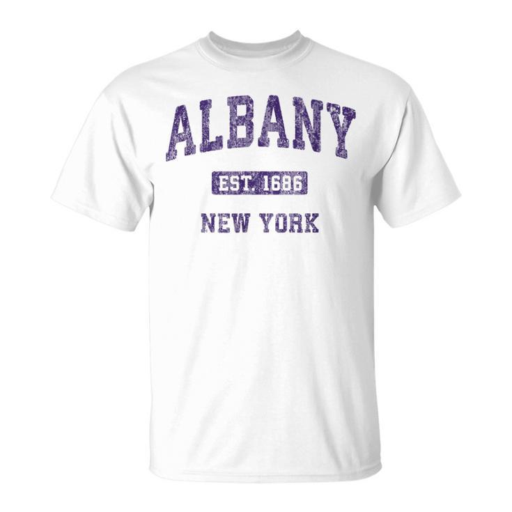 Albany New York Vintage Athletic Sports T-Shirt