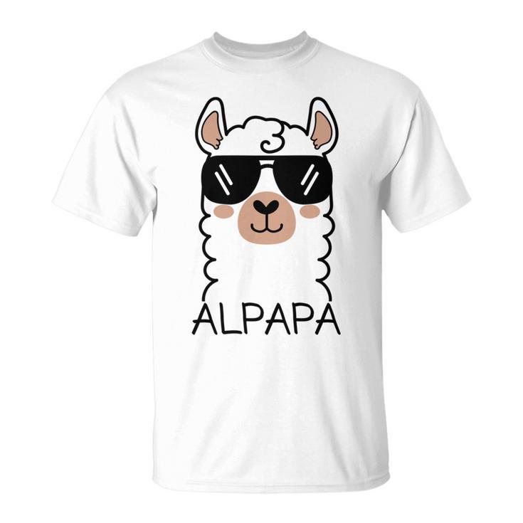 Alpapa Alpaka Lama Liebhaberatertag Tiere Papa T-Shirt