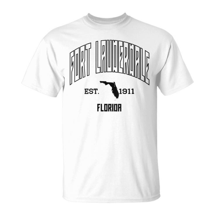 Athletic Fort Lauderdale Florida Fl Throwback Souvenir T-Shirt