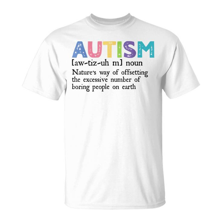 Autism Definition Autism Awareness Acceptance T-Shirt