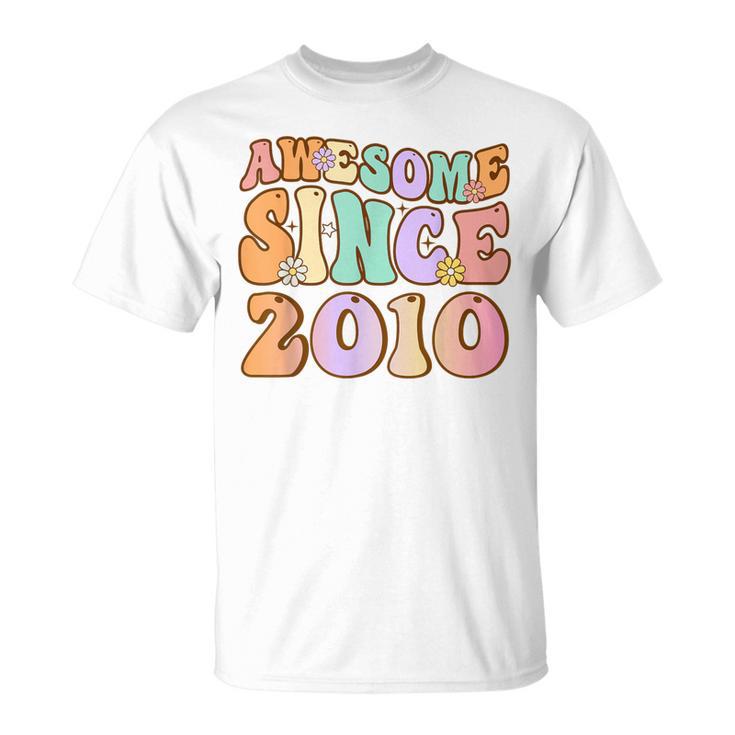 Awesome Since 2010 14 Year Old 14Th Birthday For Girls T-Shirt