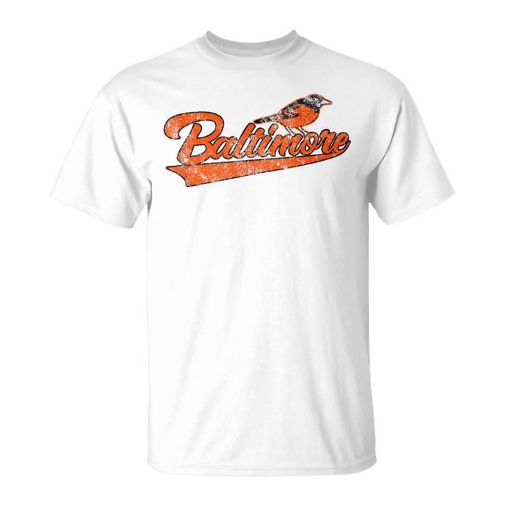 Baltimore Retro Vintage Baseball Classic Maryland T-Shirt