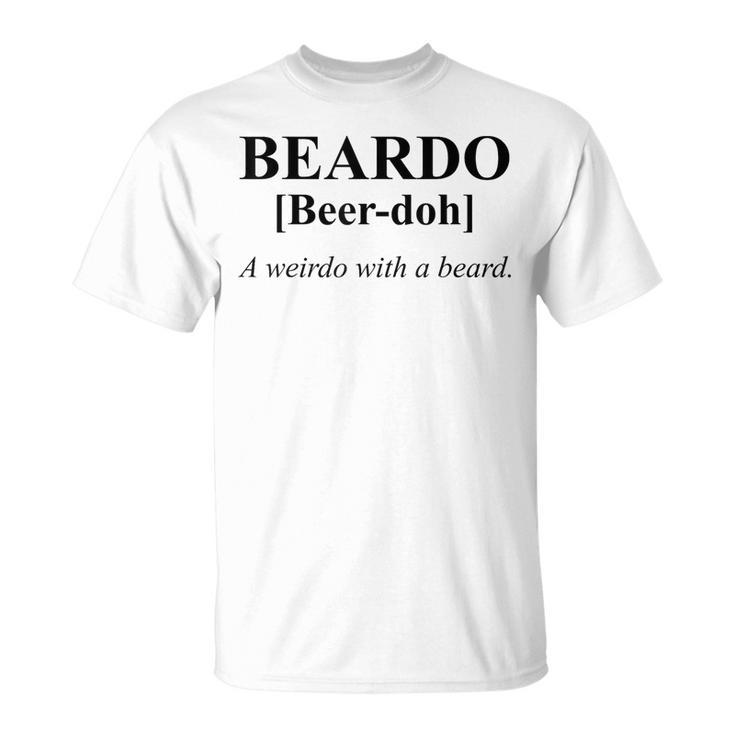 Beardo Dictionary Word Cool Weird T-Shirt