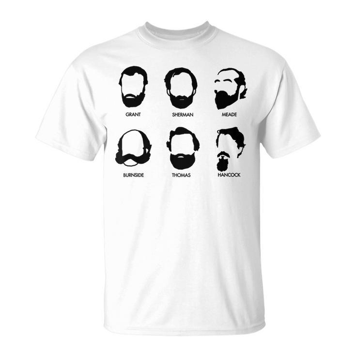 Beards And Generals American Civil War Union T-Shirt