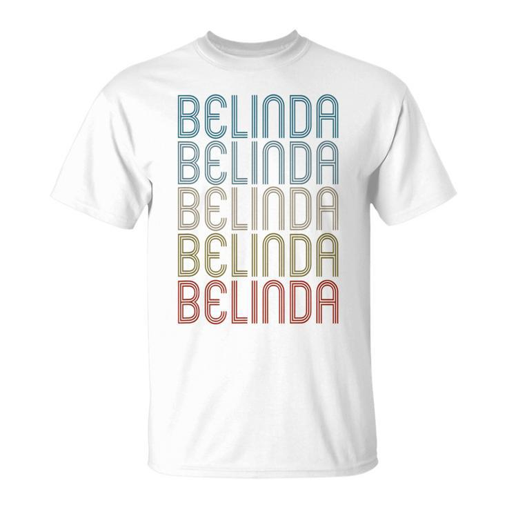 Belinda First Name Vintage Retro T-Shirt