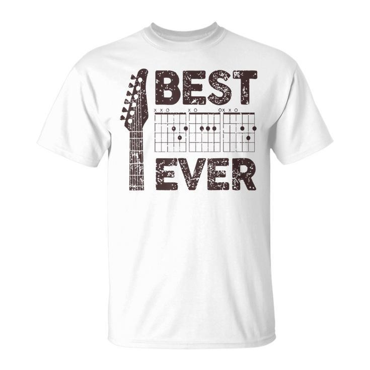 Best Guitar Dad Ever Chords Best Daddy Guitar Fathers Day T-Shirt