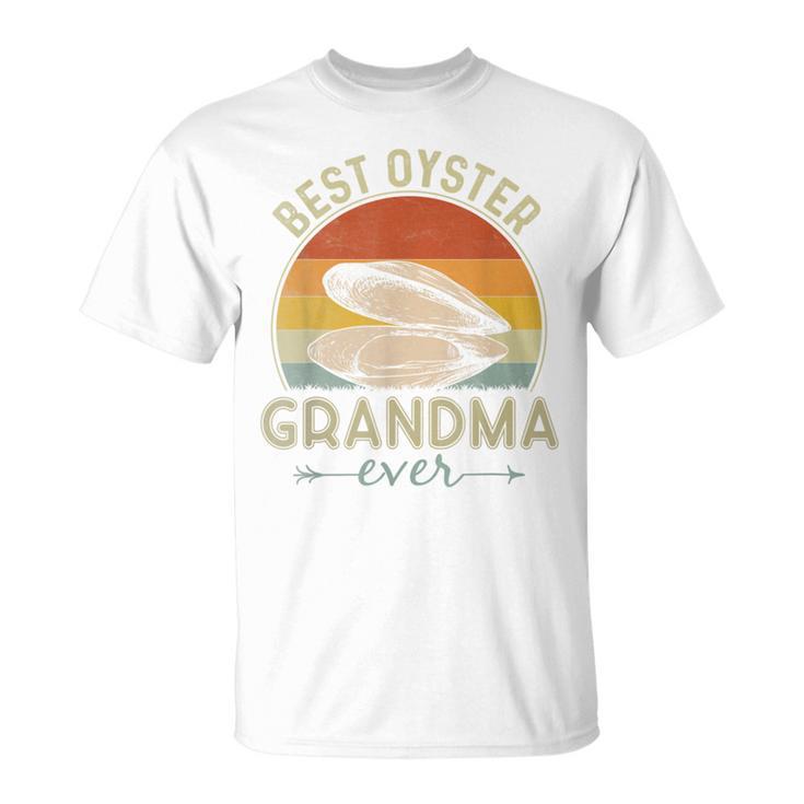 Best Oyster Grandma Ever Retro  Mother's Day T-Shirt