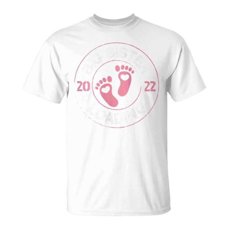 Big Sister 2022 Loading First Sibling Becoming Big Sister T-Shirt