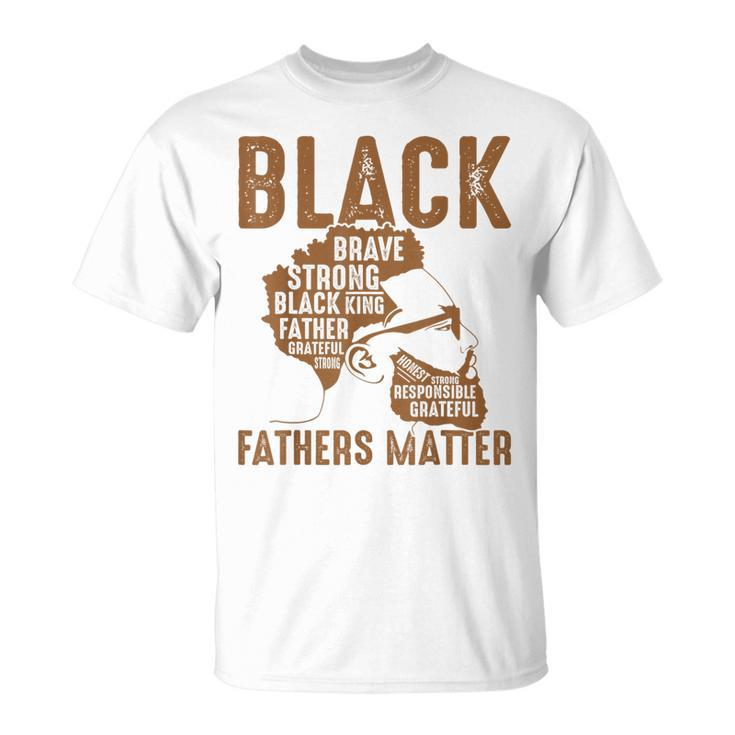 Black Fathers Matter Dope Black Dad King Fathers Day T-Shirt
