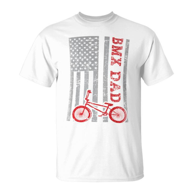 Bmx Dad Patriot Freestyle Bike Father's Day Usa T-Shirt