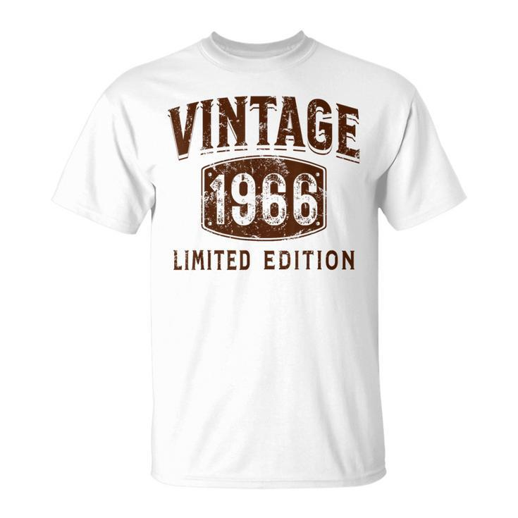 Born In 1966 Limited Edition Birthday Vintage 1966 T-Shirt