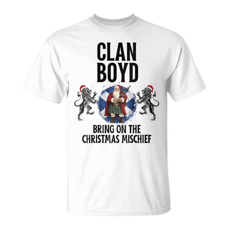 Boyd Clan Christmas Scottish Family Name Party T-Shirt