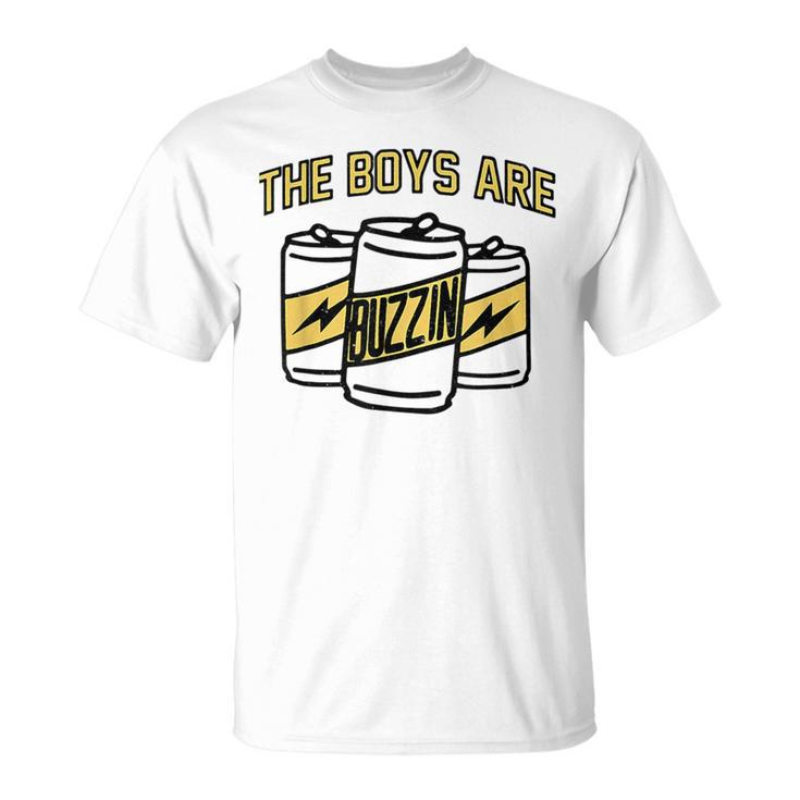The Boys Are Buzzin Vintage Drinking Beer For Dad T-Shirt