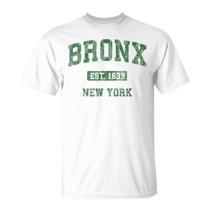 Bronx New York Ny Vintage Athletic Sports T-Shirt