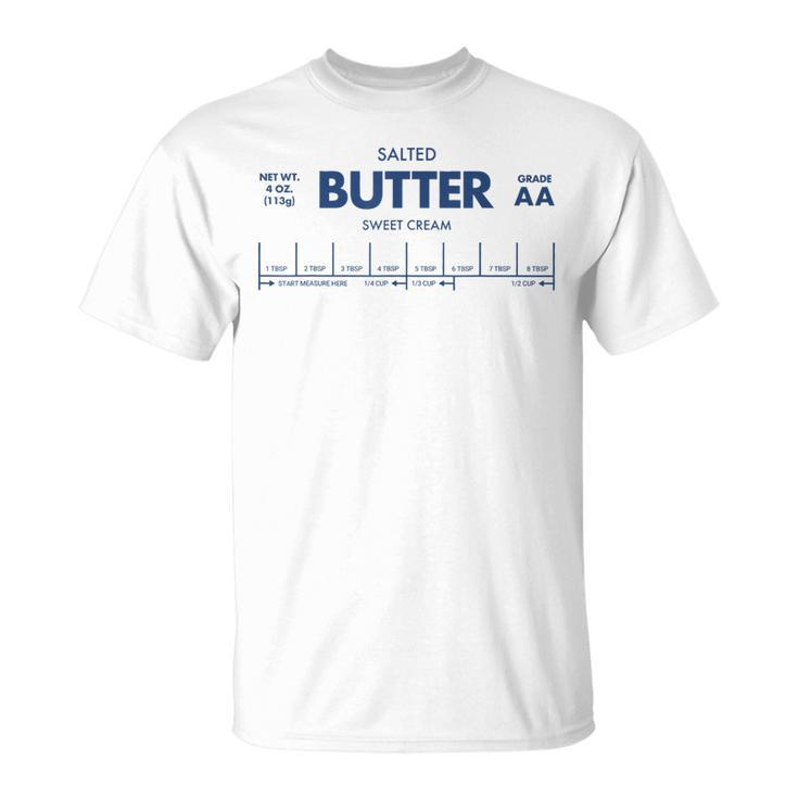 Butter Stick Retro Style Blue Sayings T-Shirt