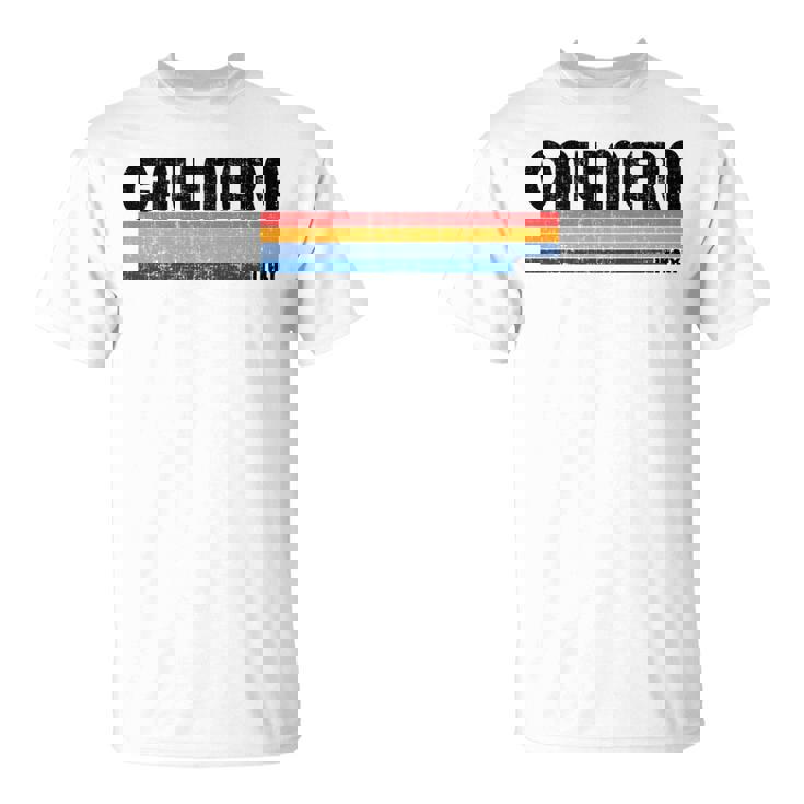 Calimera Italia Retro 70S 80S Style Manga Larga Camiseta unisex
