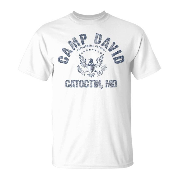 Camp David Presidential Retreat Vintage Distressed Graphic T-Shirt