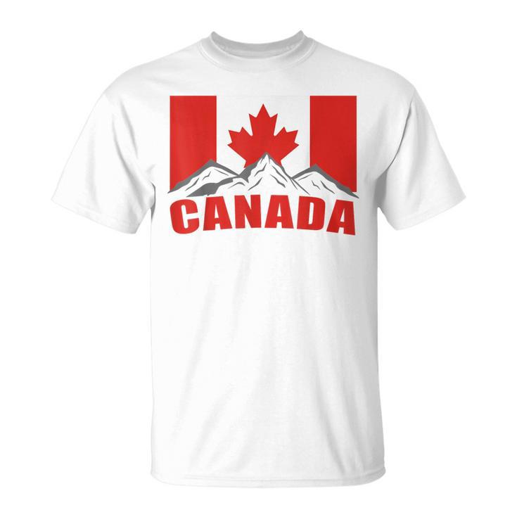 Canadian Canada Flag Excavator T-Shirt