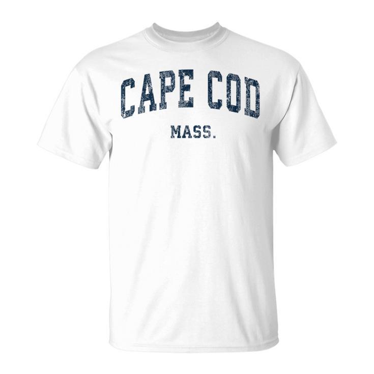 Cape Cod Massachusetts Ma Vintage Varsity Sports Navy T-Shirt