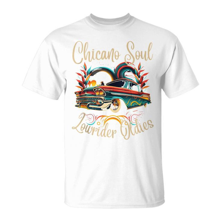 Chicano Soul Lowrider Oldies Car Clothing Low Slow Cholo Men T-Shirt