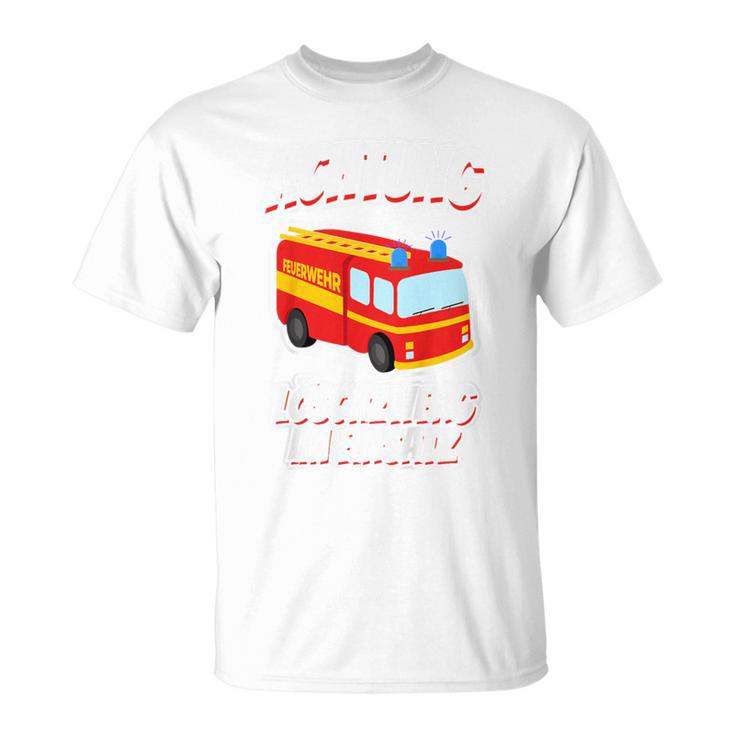 Children's Löschzwerg Boys Fire Engine Fireman T-Shirt