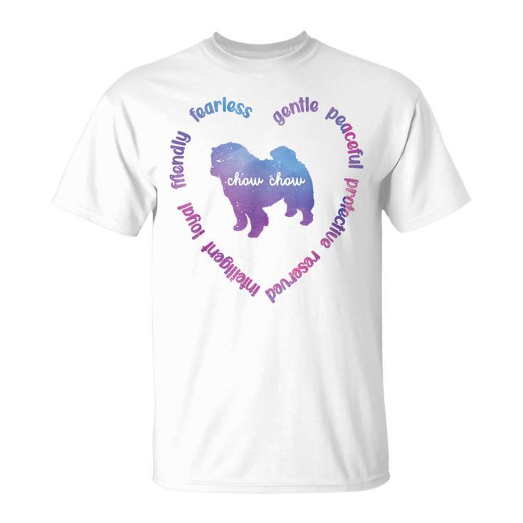 Chow Chow Dog Heart Chow Chow Mom Chow Chow Dad T-Shirt