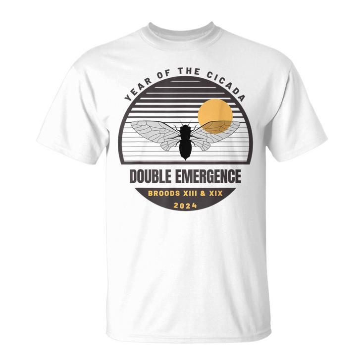 Cicada Double Emergence Broods Xix Xii Insect Reemergence T-Shirt