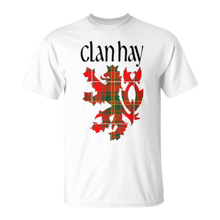 Clan Hay Tartan Scottish Family Name Scotland Pride T-Shirt