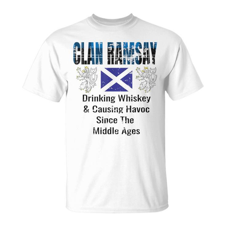 Clan Ramsay Tartan Scottish Family Name Scotland Pride T-Shirt