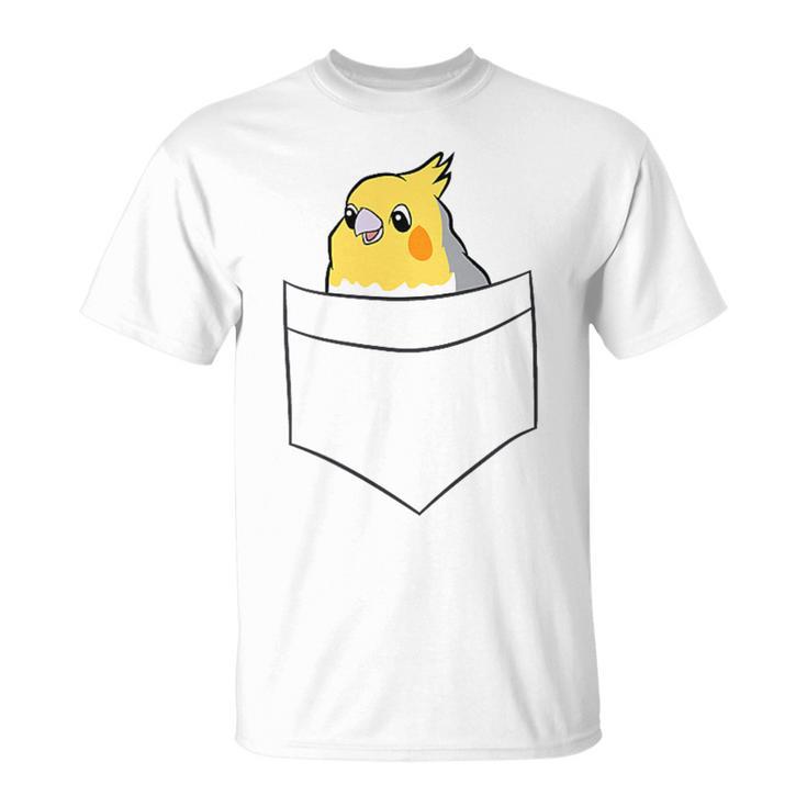 Cockatiel In Bag Bird Cockatiel Cockatiel Parakeet T-Shirt