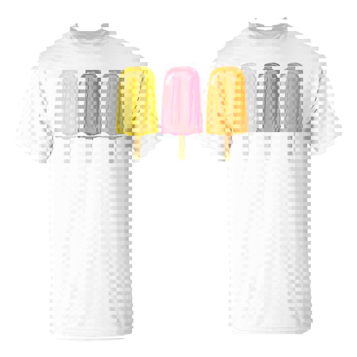 Colorful Summer Popsicle Creamsicle Ice Cream Lover T-Shirt