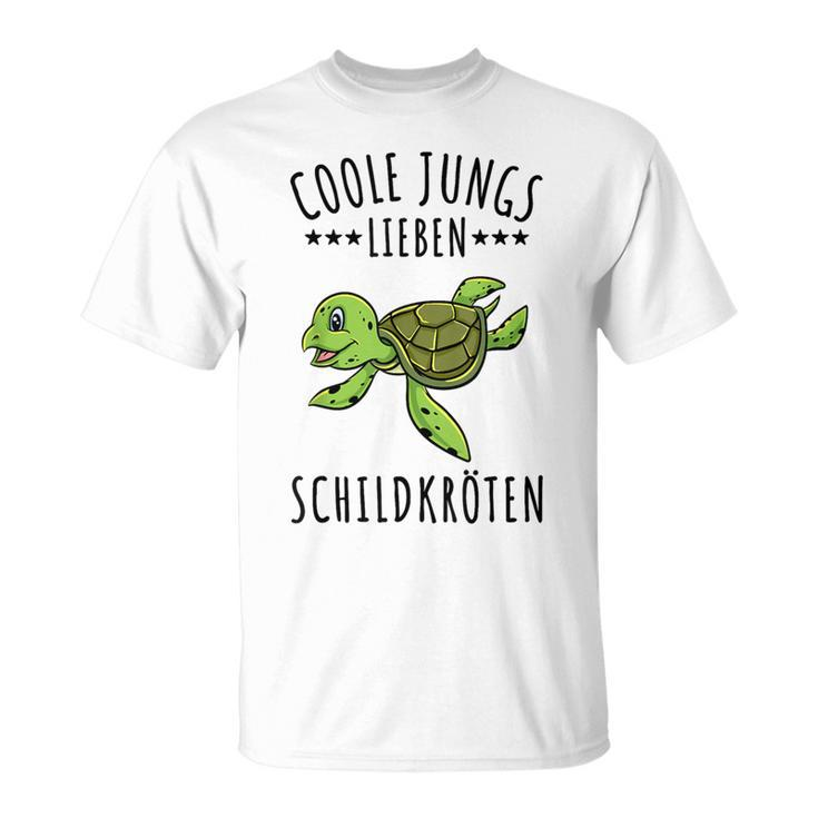 Coole Jungs Lieben Schildkröten Geschenk T-Shirt