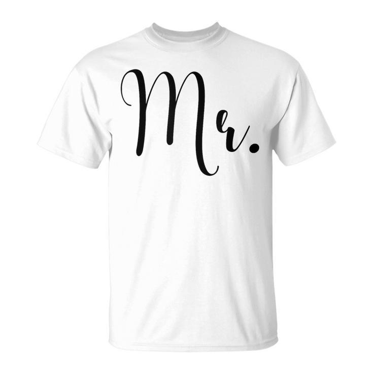 Couple Man Marriage Groom Bachelor Mr T-Shirt