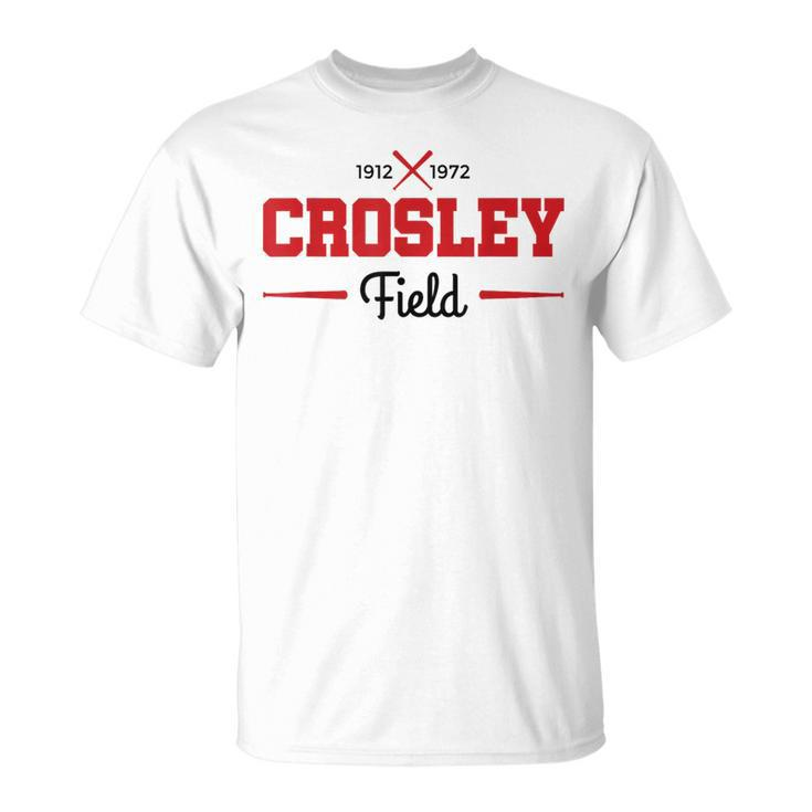 Crosley Field Retro Cincinnati Baseball T-Shirt